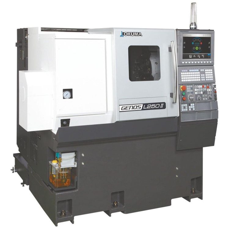 GENOS L250II-e Okuma Lathe stock